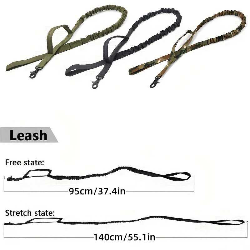 Dog Tactical Leash Outdoor Training Dog Leash 1000D Nylon Elastic LeashXJ250218
