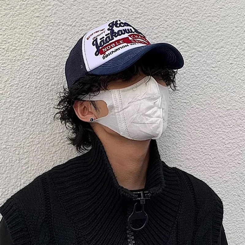 Unisex Letter embroidery Baseball Hats American Vintage Sunshade Street Fashion Personal Trucker Caps Versatile Breathable 250214