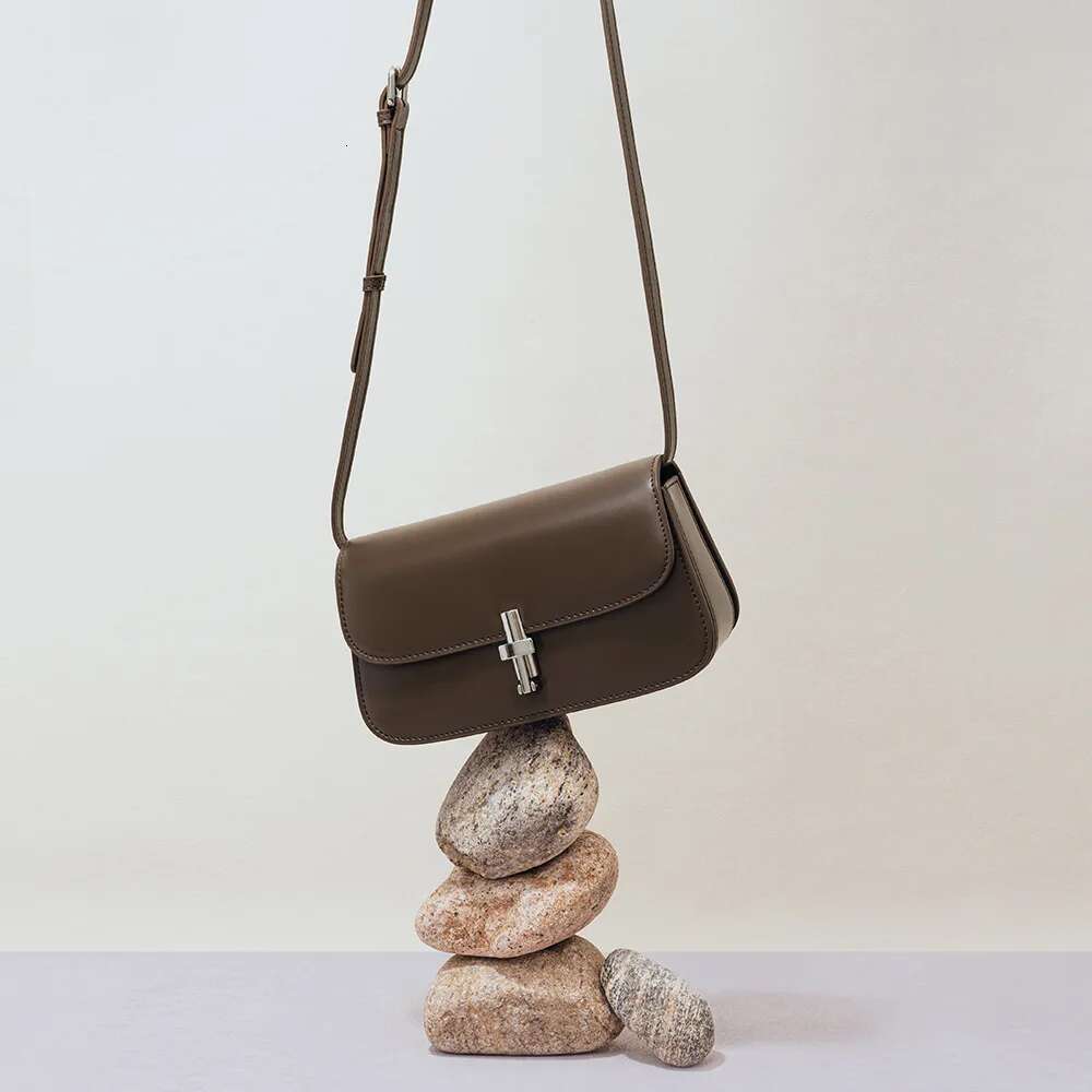 2024 Spring New Genuine Shoulder Bags For Women Soft Leather Small Totes Lady Crossbody Bag High Quality Handbag Coffee
