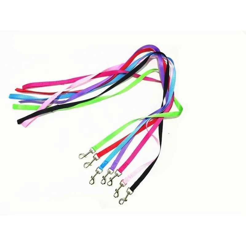 7 Colors 1.5cm Nylon Pet Dog Leash Harness Dog Collar Walking Training Leash Cats Dog Harness Collar Leash Strap BeltXJ250218