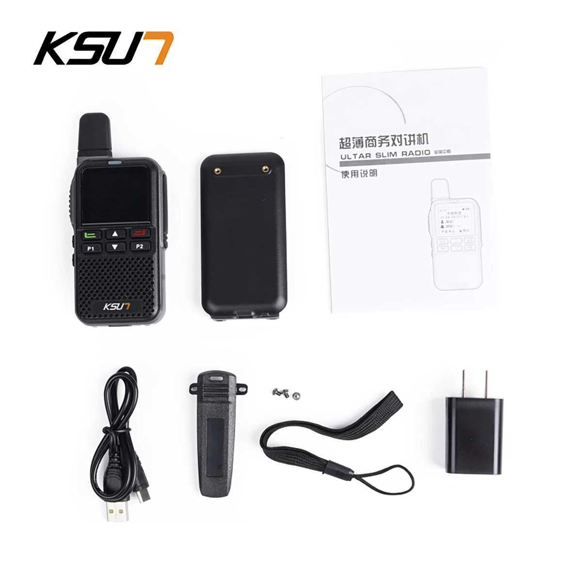 KSUN ZL38 POC 4G Wifi Radio e-tooth Two Way Radio Long Range 200km Walkie Talkie Compatible Zello APPXJ250219