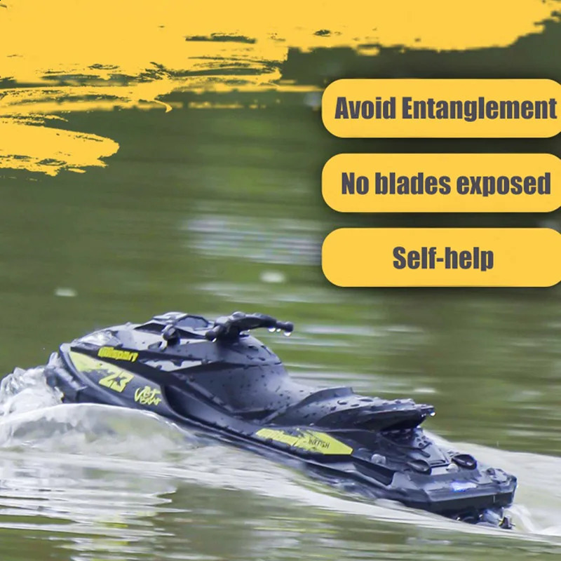 UDI023 RC Speedboat 2.4G Jet Spray RC Boat Remote Control Ship Waterproof Self-Righting LED Lights RTR High-Speed Models Toys 250218