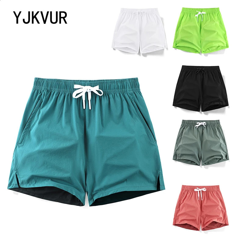 YJKVUR Unisex Shorts Fitness Beach Sports Men Women Summer Gym Workout Breathable Quick Dry Outdoor Sportswear Jogger 250218