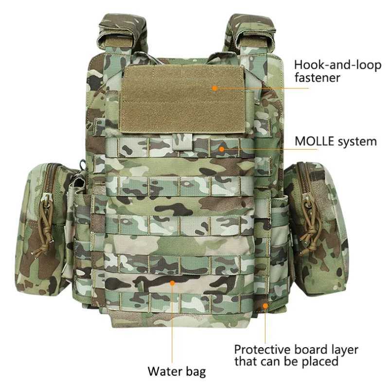 ARTEX Tactical Vest with Triple Magazine Pouch 1000D Nylon Fabric Quick Release 6094K Hunting Airsoft Combat AccessoriesXJ250219