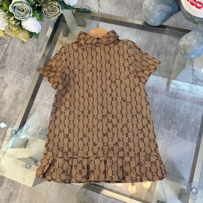 Baby Girl Designer Clothing Girl Luxury Clothing Dresses Children Fashion Clothing Children short clothing High quality size 90cm-150cm A2