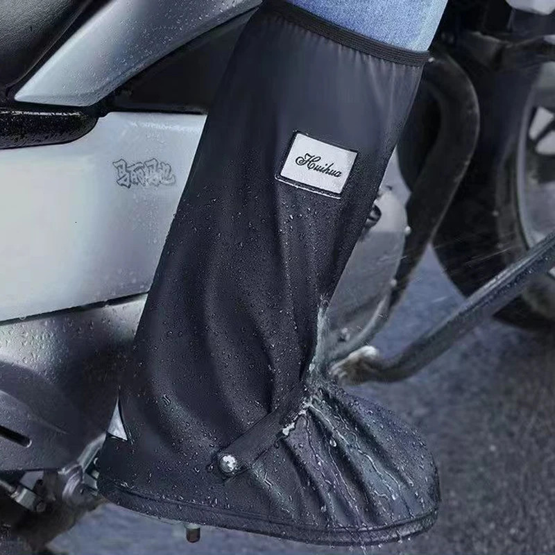 High Tube Outdoor Waterproof Rain AntiSlip Cycling Shoe Covers Motorcycle Pocket Service Hiking Shoes Fishing Wading Play Water 250219