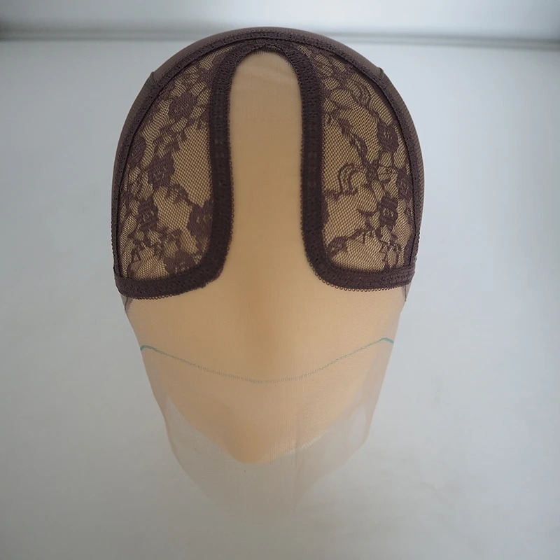 1X6 INCH U Part Lace Wig Caps For Making T Shape Lace Wigs 250214