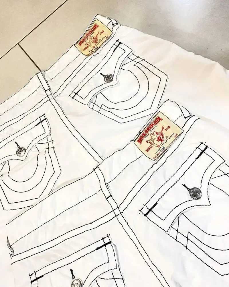 Men's Shorts American Hiphop Wide Leg Denim Shorts Men and Women Models Straight Loose High Street Pants Summer Y2k Cargo Shorts Men Pants z25021