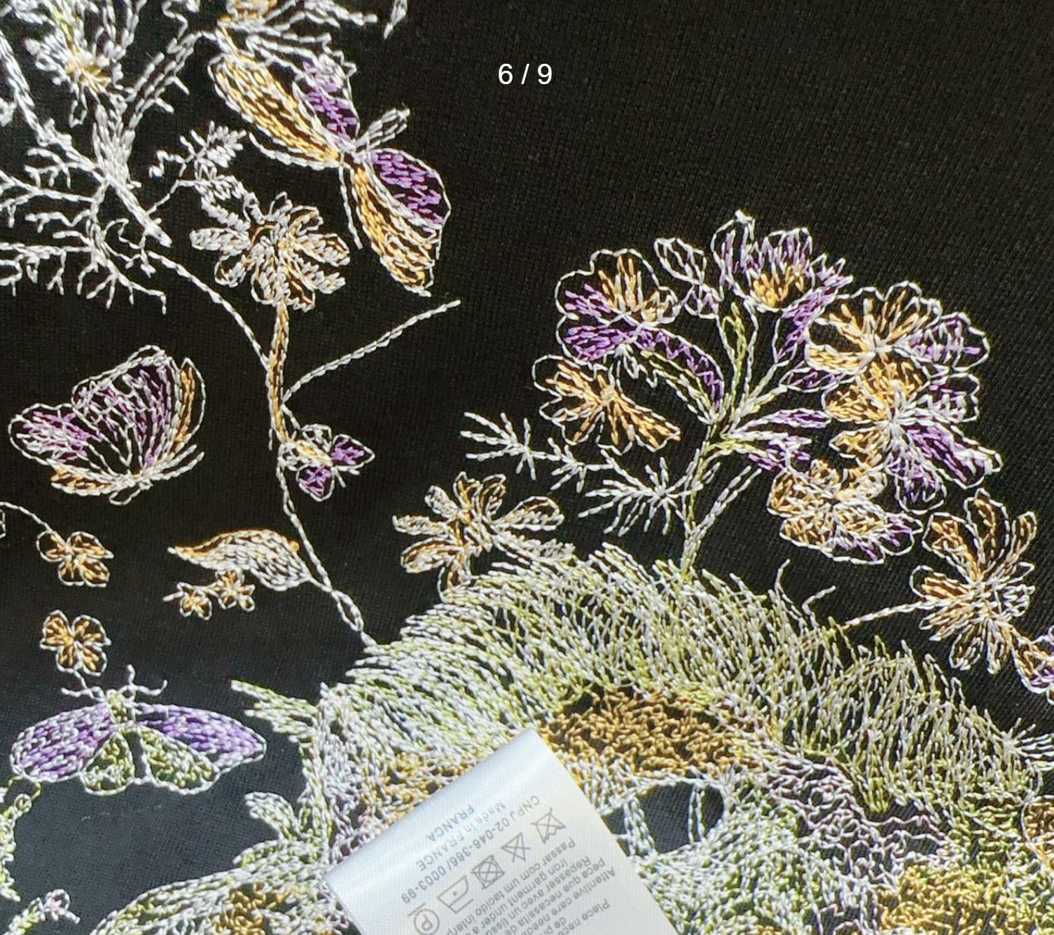 Di0r floral embrodiery Tshirt graffiti Customized Fashion Tailored Fashion drop shipping wholesale factory outlet D