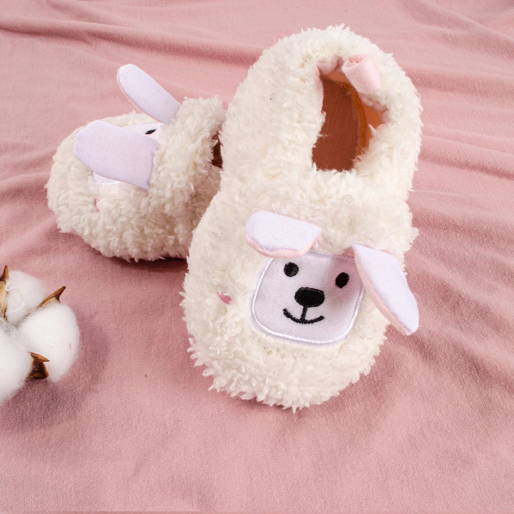 COSYSUSY Baby Walking Shoes Fluffy Cute Lamb Cotton Shoes Warm Autumn And Winter Childrens Shoes Non-Slip Soft Sole 250219