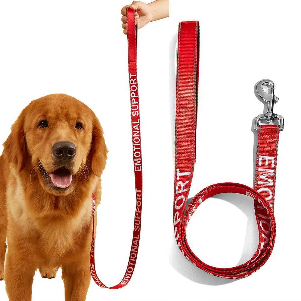 Small Pet Dogs and Cat Leashes Solid color Service Dog Emotional Support Jacquard Leash Reflection Strong Pet Walking TrainingXJ250218