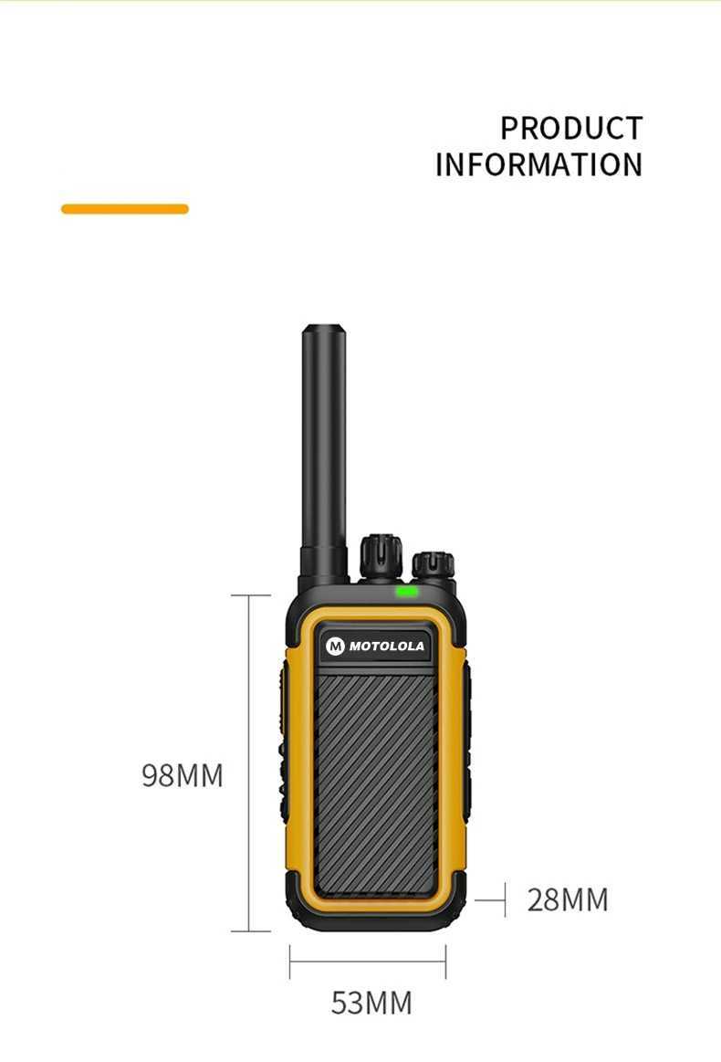 MOTOLOLA F2 Walkie Talkie Portable Two-Way Radio UHF Transceiver Set Walkie-talkies Radio Walkie Talkie Long Range CODXJ250219