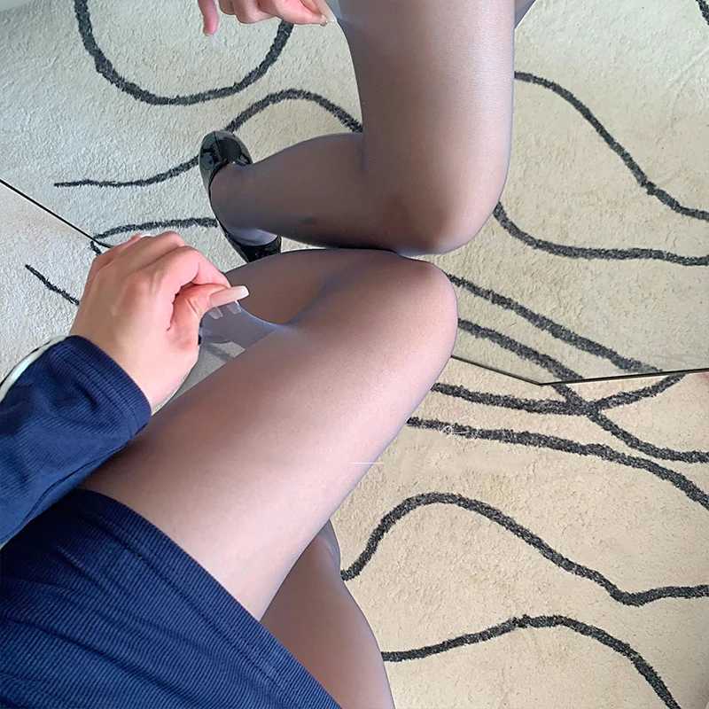 Ultra-Thin Nylon Pantyhose for Women Tights Solid Color Elastic Skinny Female Black Skin Breathable Transparent StockingsT250219