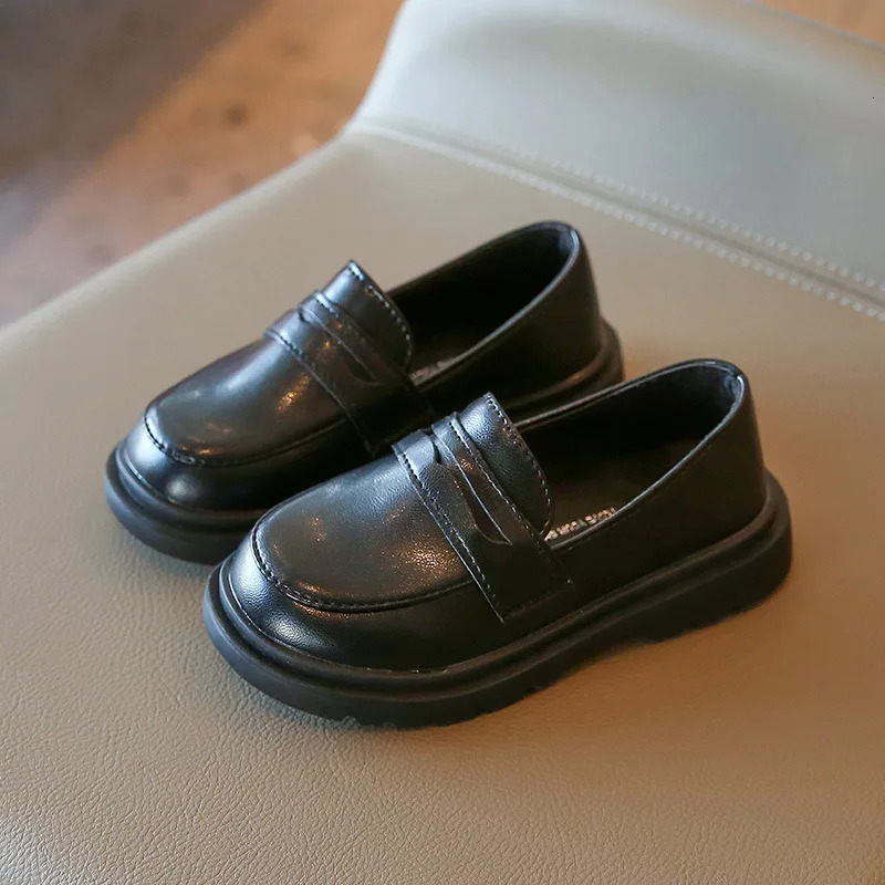 Zapatos Fashion Kid Leather British Loafers Shoe Girl Single Shoe Casual Shoe Platform Kid Shoe 250219