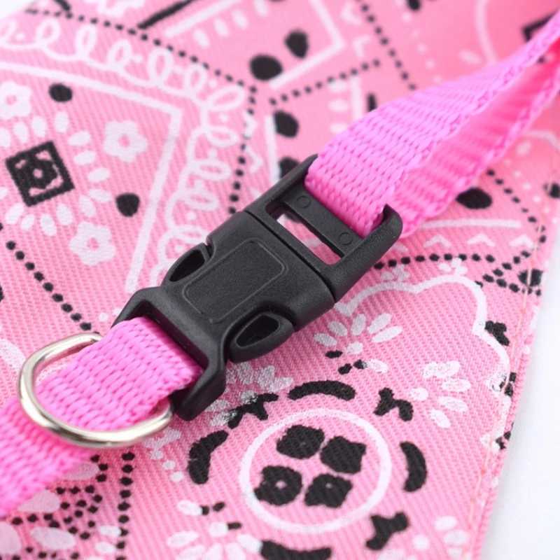 Pet Dog Neck Scarf Puppy Cat Dog Collar Bandana Collar Scarf with Leather Collar Cute Adjustable Small Dog Collars Pet Puppy Cat W250219