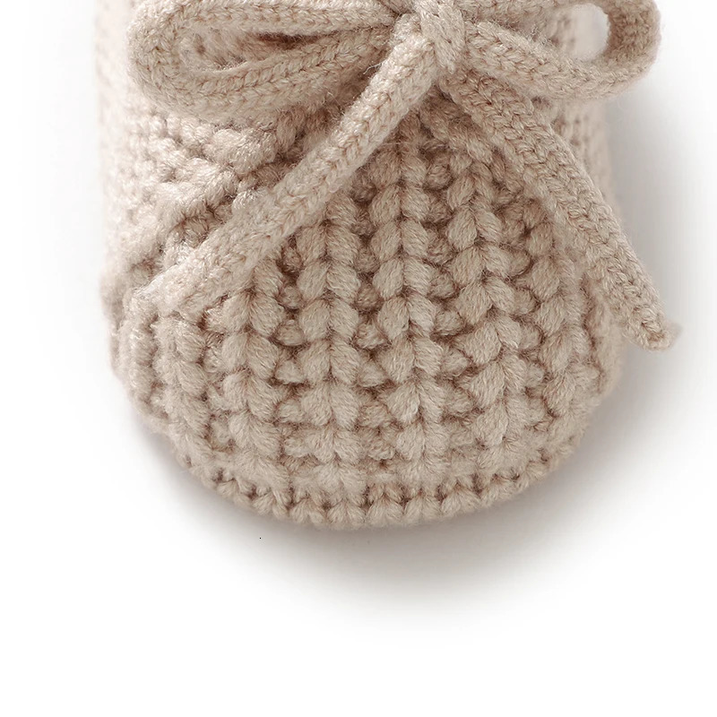 born Baby Shoes Knitted Infant Boys Girls First Boots Fashion Solid Toddler Kid Bed Footwear 0-18M Warm Clothing Accessories 250219