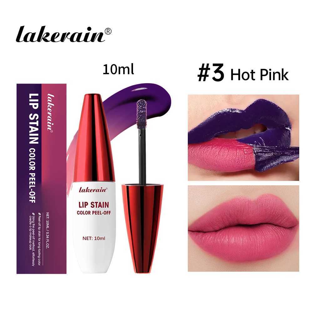 3 Colors Stain Color Peel-Off Stick Set Long-lasting Waterproof Pink Liquid Gloss No Fading And Non-stick Cup Lip Gloss free shippin