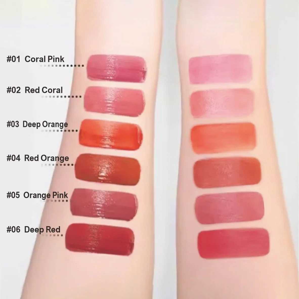 Lip Cheek Water Tint Matte Lip Stain Moisturizing Fruit Liquid Lipstick B 6Color Lip Gloss Long Lasting Waterproof CosmeticsW250219