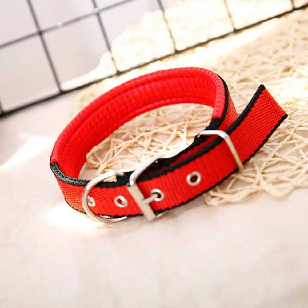 Dog CollarsNylonAdjustable Dog Neck CircleLong-lasting Pet Neck Strapwith Traction RingTeddy Keji PitbullPet SuppliesXJ250218