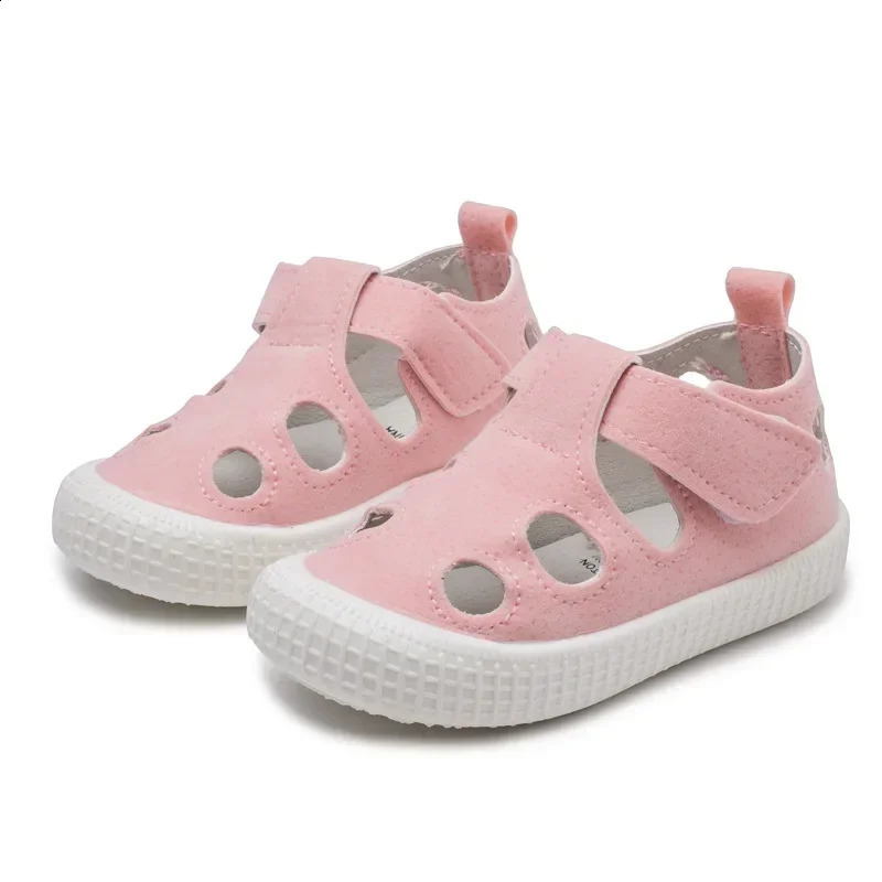 Kids Half Sandals Boys Sports Casual Shoes Cut-outs Hollow Fashion 2024 Spring Summer Toddlers Children Girls Sandals 21-30 250218