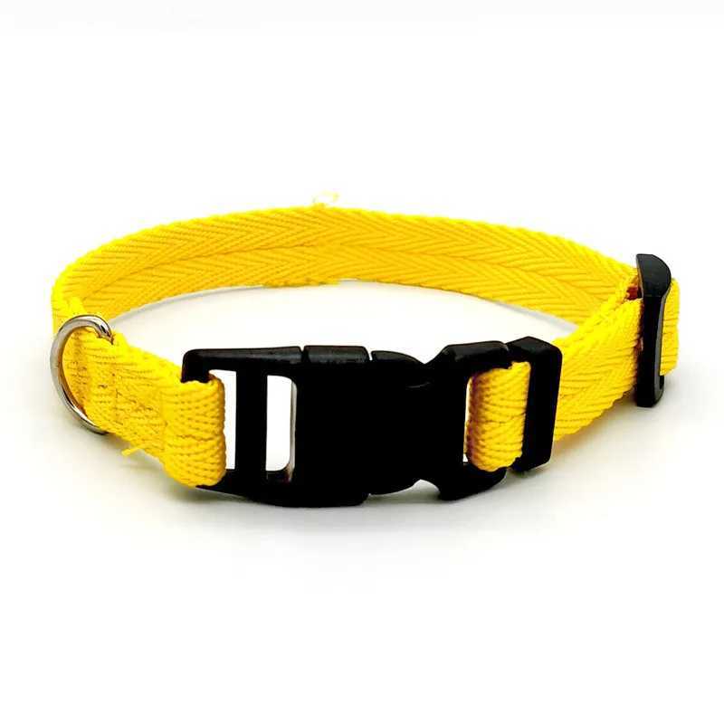Nylon Webbing Dog Collar Fashion Buckle Pet Collar for Small Medium Dogs Chihuahua Dog Red Black Blue Orange Pet Accessory W250219