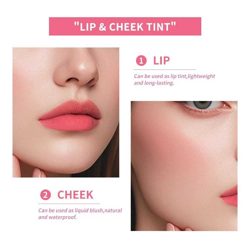 6Colors Water Lip Stain Moisturizing Lip Glaze Long Lasting Lip Ink Face Lip Dual Purpose Waterproof Liquid Cosmetic MakeupW250219