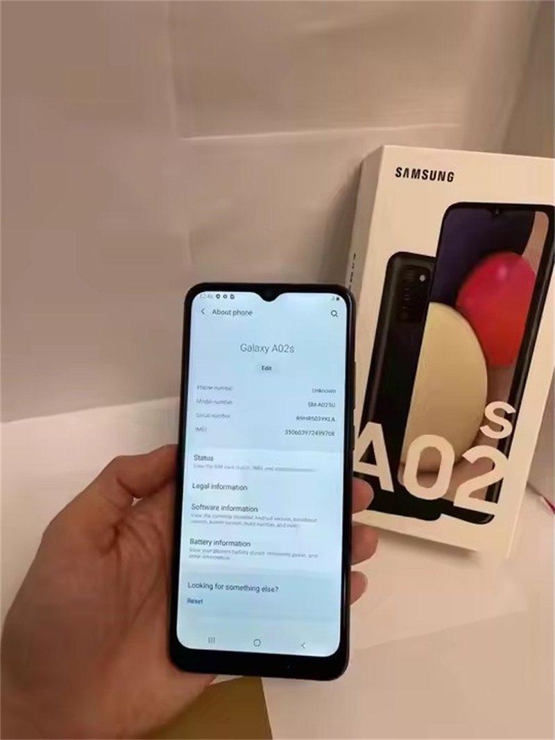 refurbished unlocked Samsung Galaxy A02s A025F A025U 6.5" 2GB RAM 32GB Octa Core Snapdragon NFC Original Cell Phone