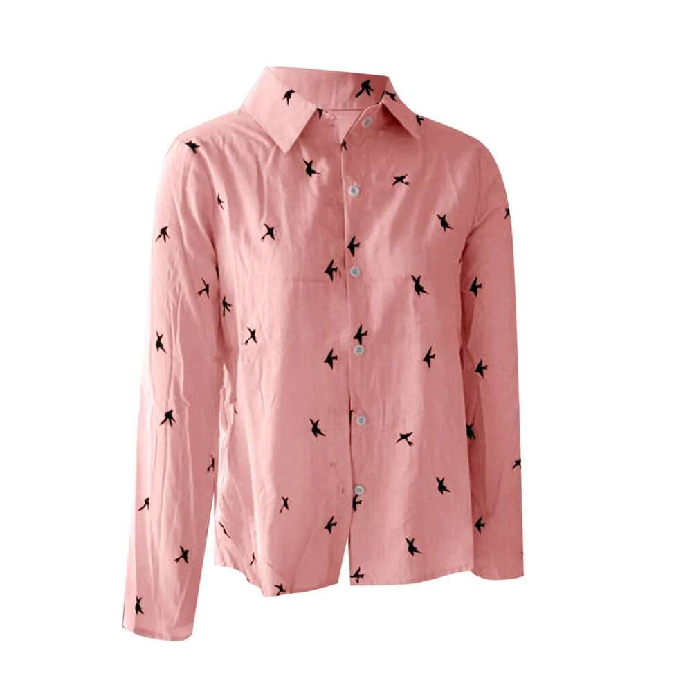 Casual Loose Long Sleeved En Shirts In Stock Plus Size Blouse For Women