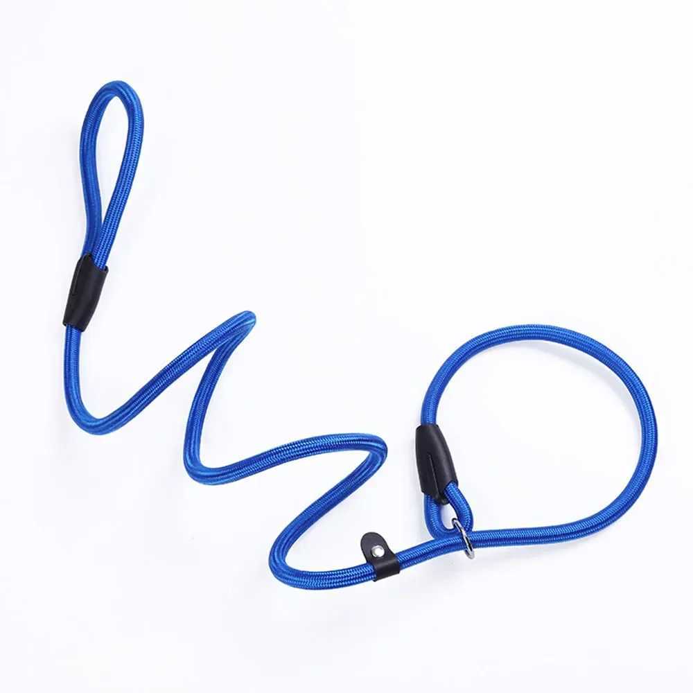 Dog Leash Slip Chains Collar Leads Strong Heavy Duty Nylon Rope No Pull Pet Training Leash for Small Dogs Puppy Traction RopeXJ250218
