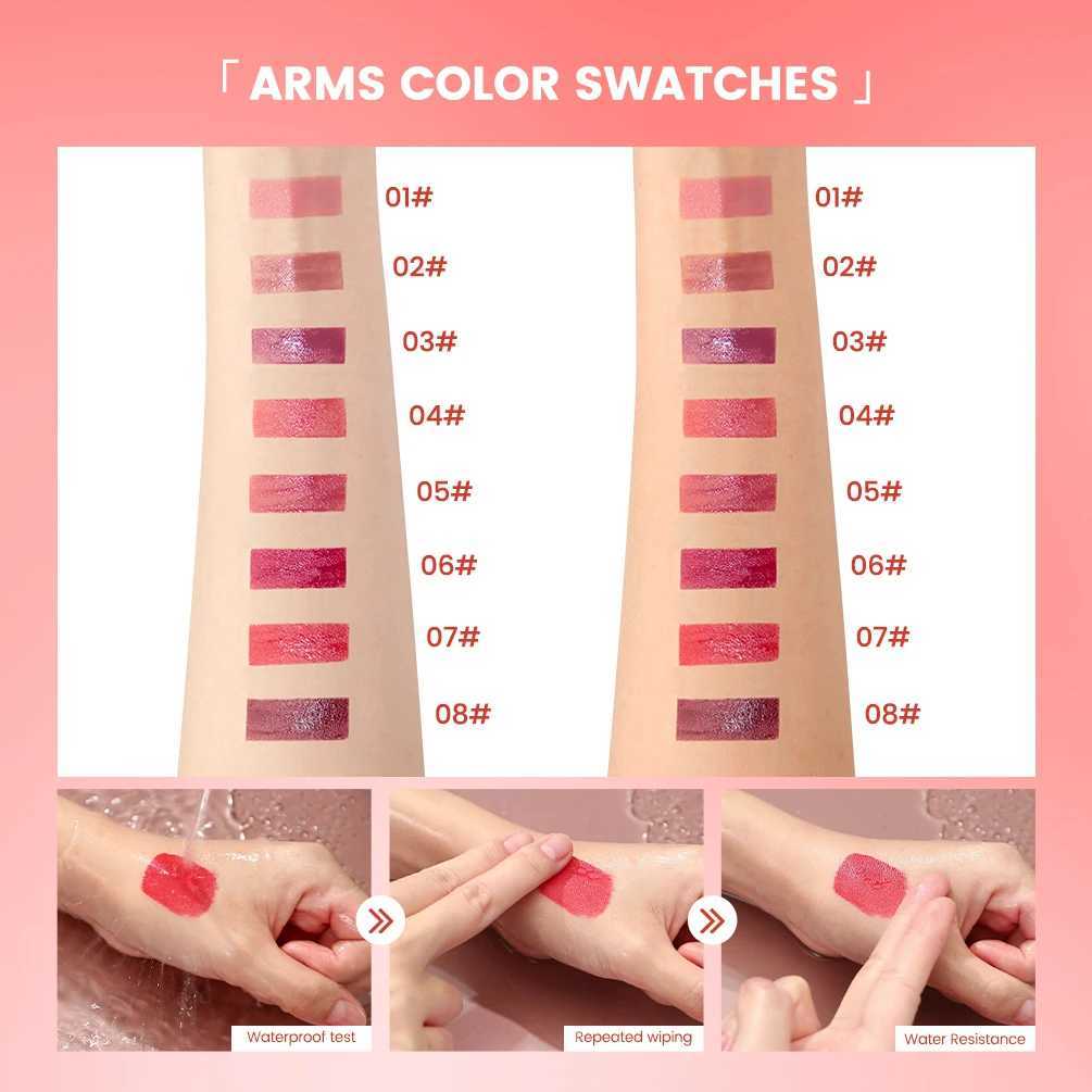 QIBEST Waterproof Lip Gloss Mirror Lipgloss Glaze Moisturizing Water Glossy Lip Gloss Shine Liquid Lipstick Lasting Makeup NewW250219