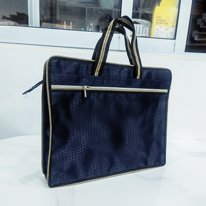 Spot wholesale double-layer Oxford cloth file bag, portable file bag, multifunctional data storage bag