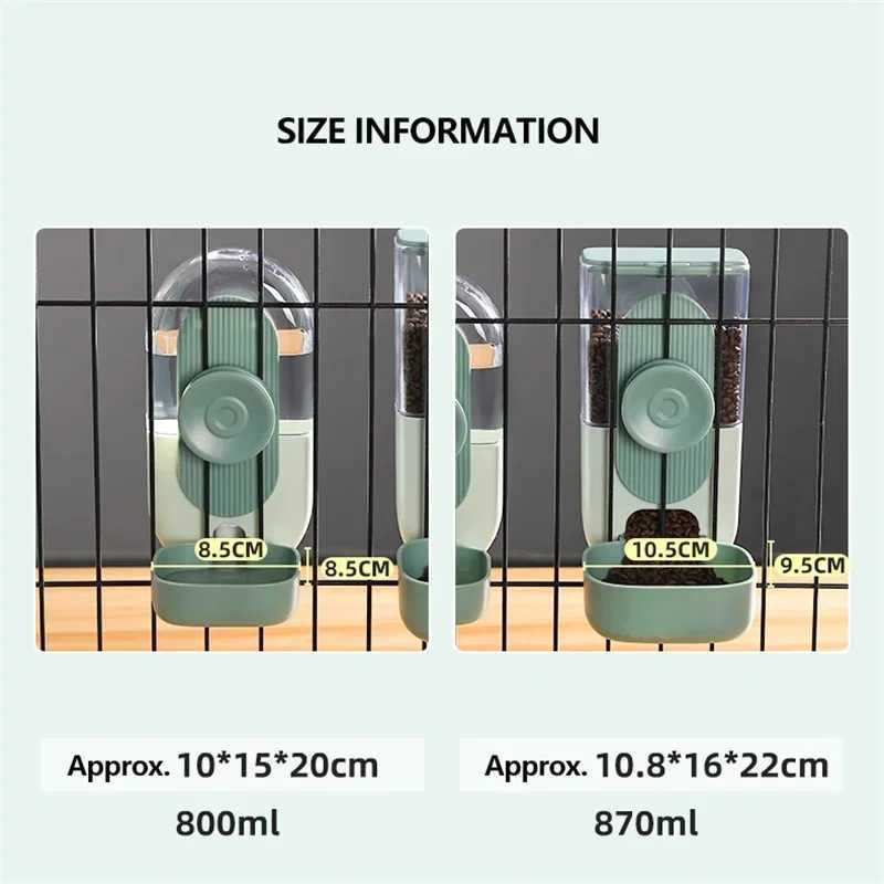 Dog Feeders Pet Hanging Water Fountain Convenient Automatic Feeder Dog Feeding Bowl Cat Water Drink Kit Tool Food Storage Container H250218
