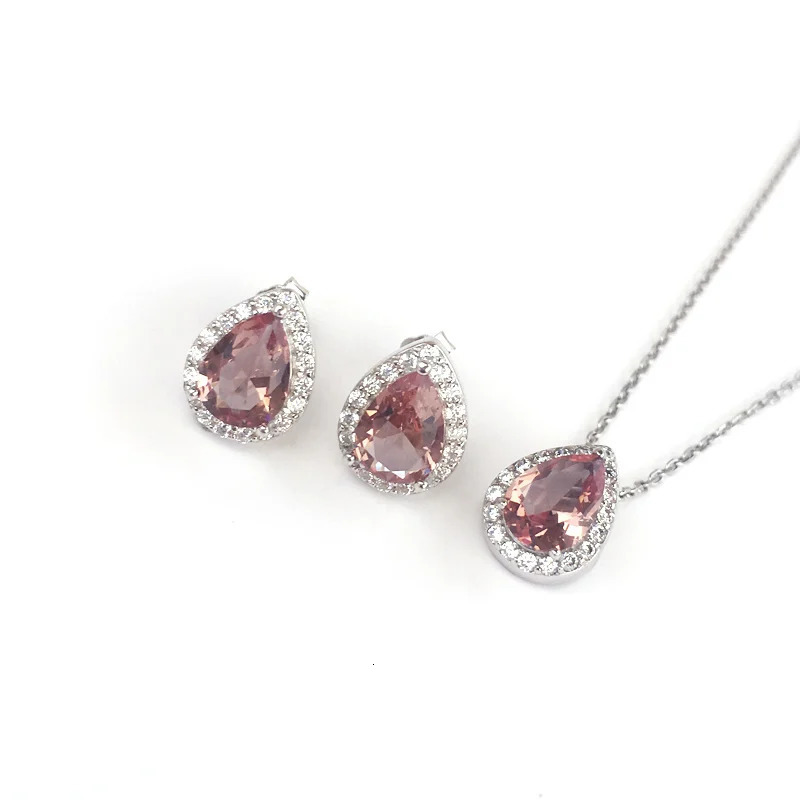 FFGems Zultanite Jewelry Sets 925 Sterling Silver Diaspore Stone Color Change For Women Lady Party Wedding Gift With Chain250214