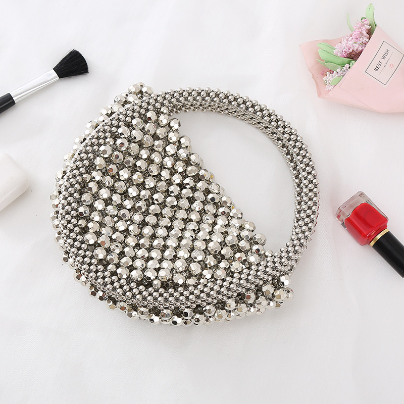 Chic Bejeweled Fringe Messenger Bag - Durable Handwoven Change Purse Perfect for Cell Phones and Essential Items
