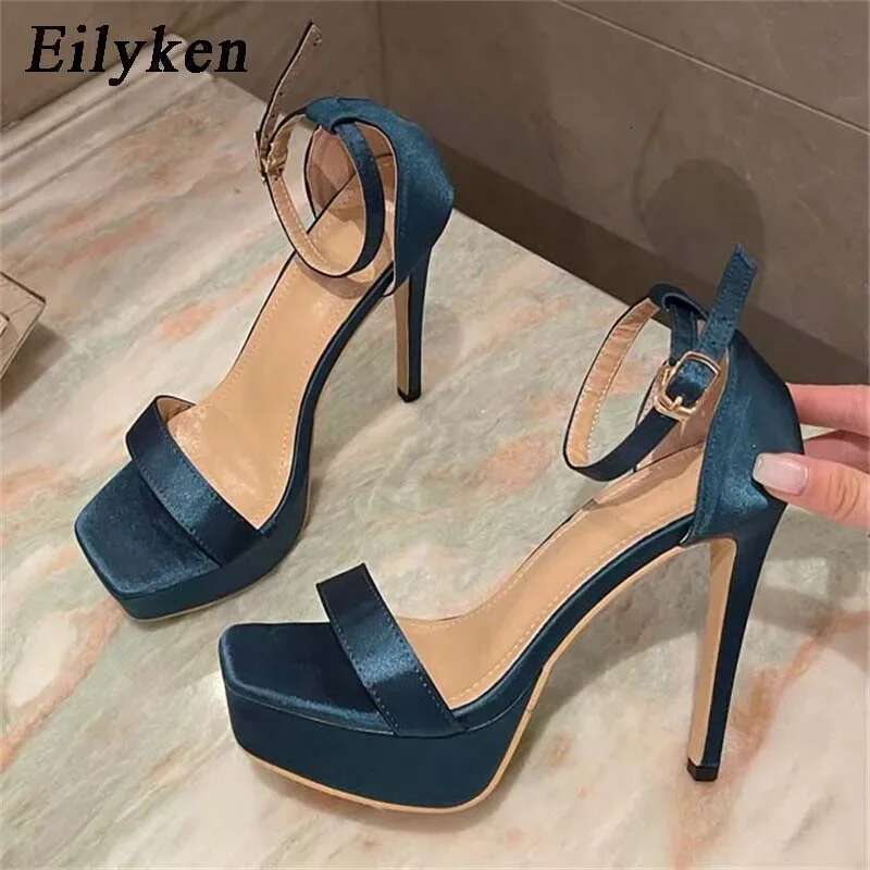 Summer Sexy Leopard Grain Pole Dancing Sandals Women Ankle Buckle Strap Platform High Heels Pumps Shoes