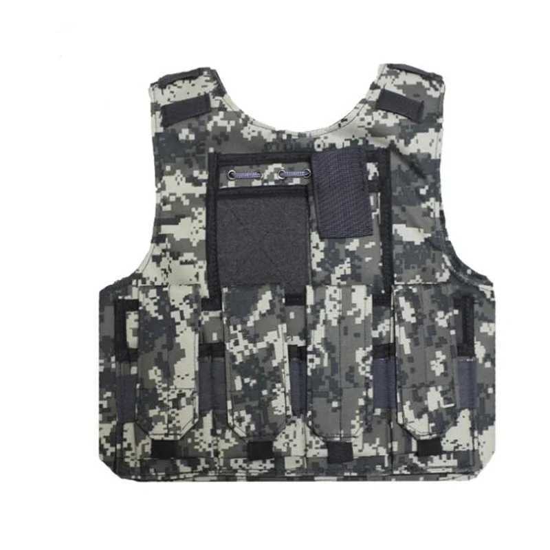 Children Combat Camouflage Vest Kids Airsoft Vests Outdoor Paintball Tactical Waistcoat CS Gear Boys Girl Sniper Army UniformXJ250219