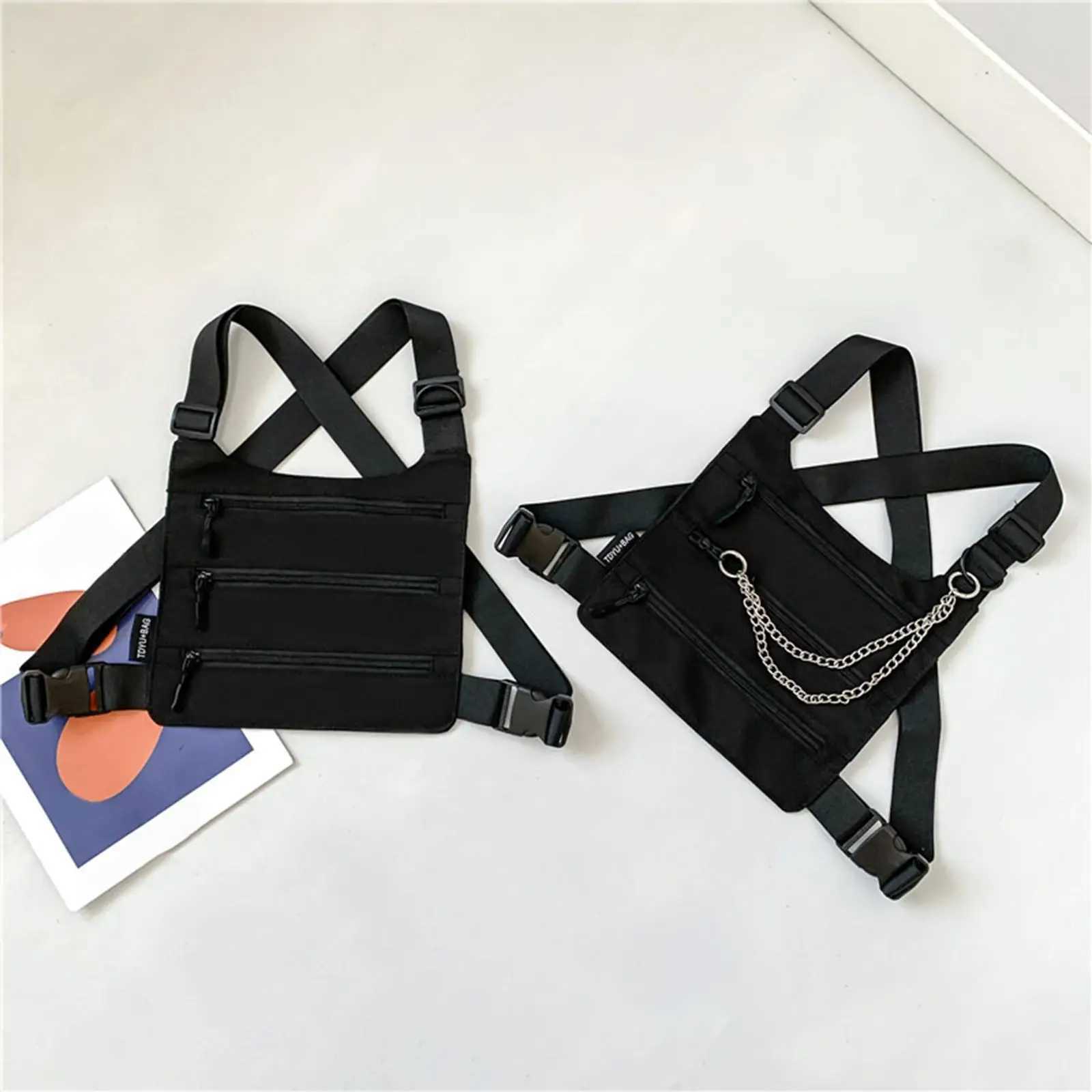 Chest Bags Chest Rig Pack Fashion Male Bag Pocket Vest Bag for LeisureXJ250219