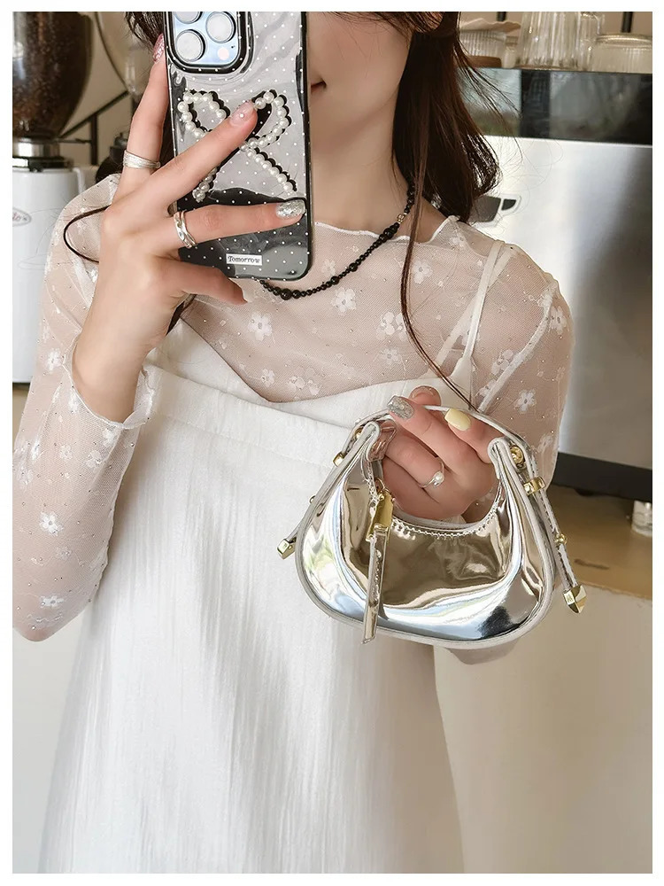 Laser Glossy Patent Leather Crossbody Bag for women Tote Bag Mother Kids Bags for Girl Purses and Handbags 250219