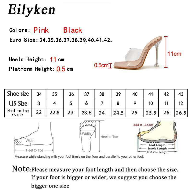 PVC Jelly Slippers Open Toe Perspex High Heels Crystal Women Transparent Heel Pumps Sandals Size 35-42