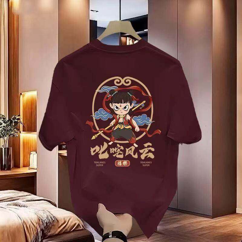 Summer New Magical Children's Sea Designer T-shirt With Elastic Ice Feel Korean Version Slim Fashion Short Sleeve T-shirt For Men And Women