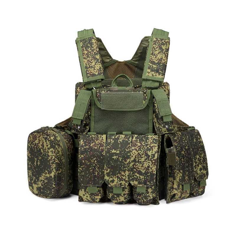 Tactical Vest Molle CIRAS Airsoft Combat Vest With Triple Magazine Pouch Molle Armor Plate Carrier Strike Army Green Camo VestsXJ250219