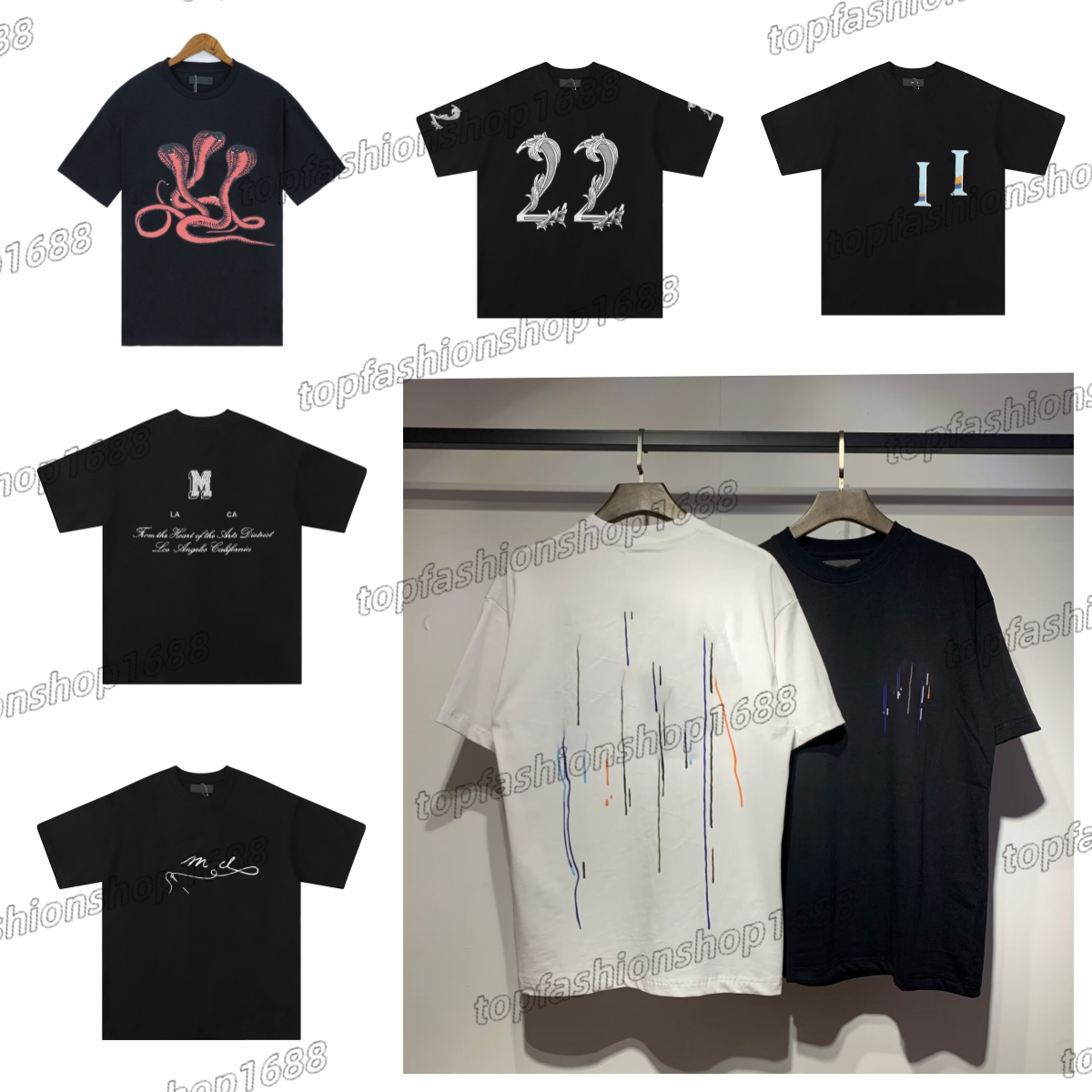 Designer Mens T shirts Printed Fashion man T-shirt Top Quality Cotton Casual Tees Short Sleeve Luxury Hip Hop Streetwear TShirts S-2XL