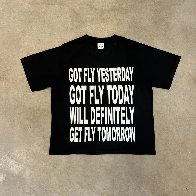 American summer letter print top oversized T-shirt Women Y2k couple short sleeve retro street wear Harajuku casual loose shirt 250214