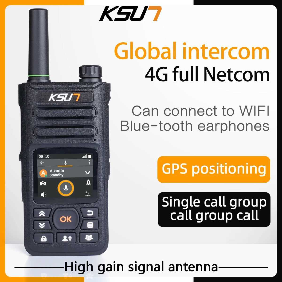 New Walkie Talkie Compatible Zello APP 4g Sim Card WiFi Network Cell Phone Radio Long Range Professional Walkie Talkie KSW-ZL18XJ250219