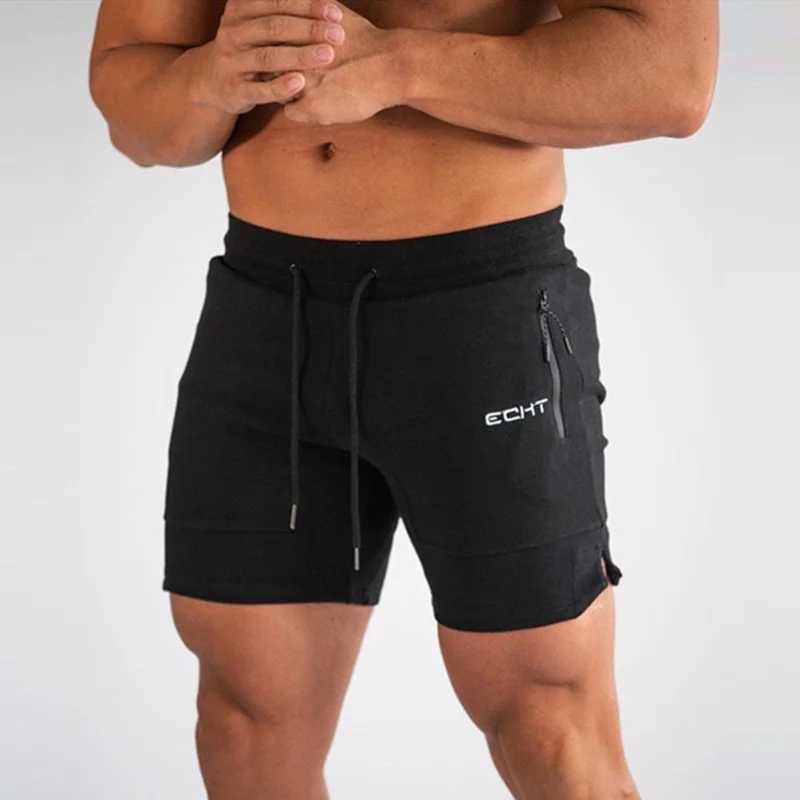 Mens Zip pocket sweatpants Fitness Gyms Shorts Men Summer Running Short Pants Male Jogger mesh Workout Beach sports short pants W250219
