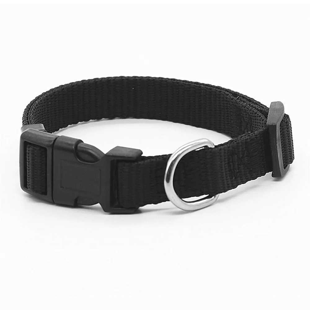 Nylon Dog Collars with Adjustable Pet Dog Collar for Puppy Small Medium and Large Dogs Soft Comfortable Pet Training Collar W250219