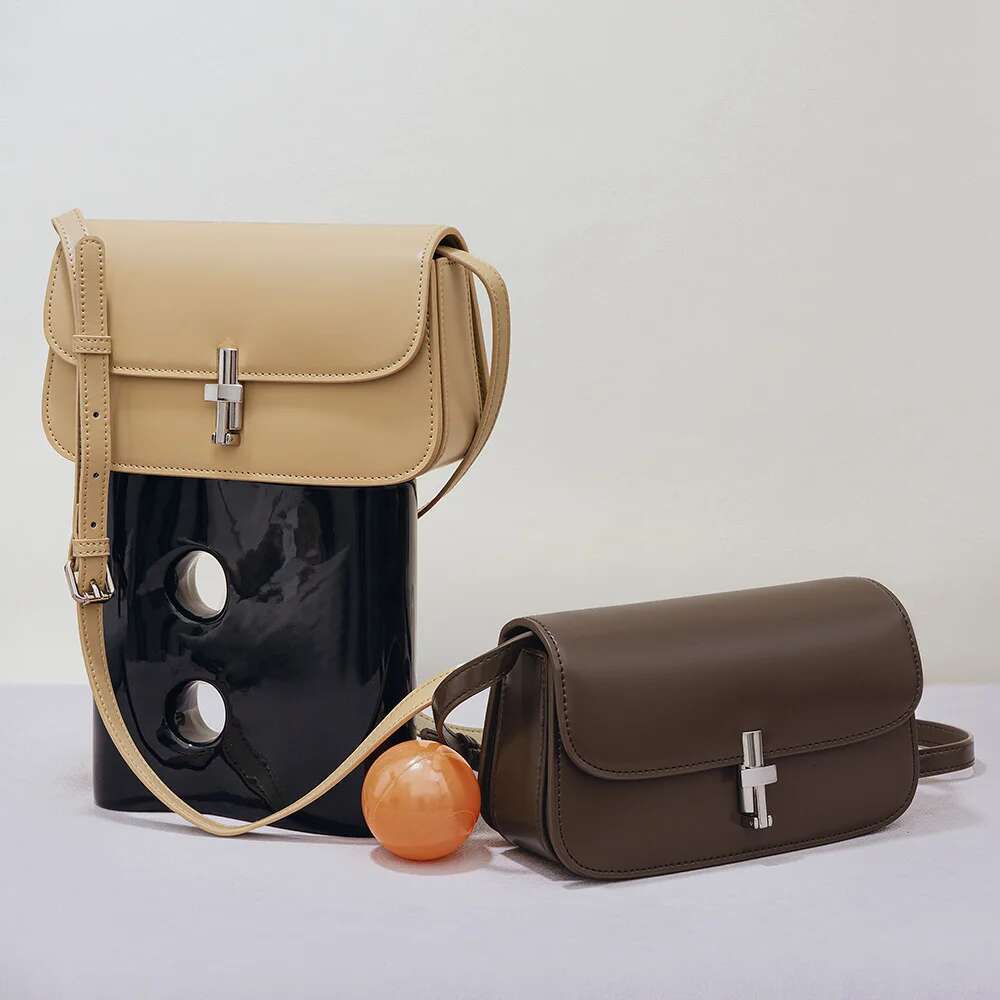 2024 Spring New Genuine Shoulder Bags For Women Soft Leather Small Totes Lady Crossbody Bag High Quality Handbag Coffee