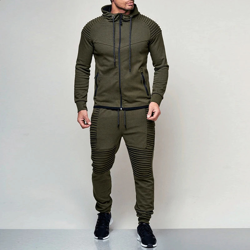 Men Sportswear Hoodies Pants Set Spring Track Suit Clothes Casual Tracksuit Men Sweatshirts Coats Male Joggers Streetwear MY053 250218