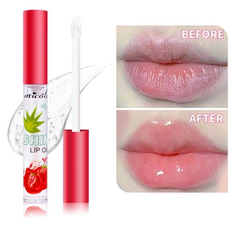 Strawberry lipstick gloss lip gloss moisturizing fruit transparent lip glaze moisturizing mirror lip oilW250219