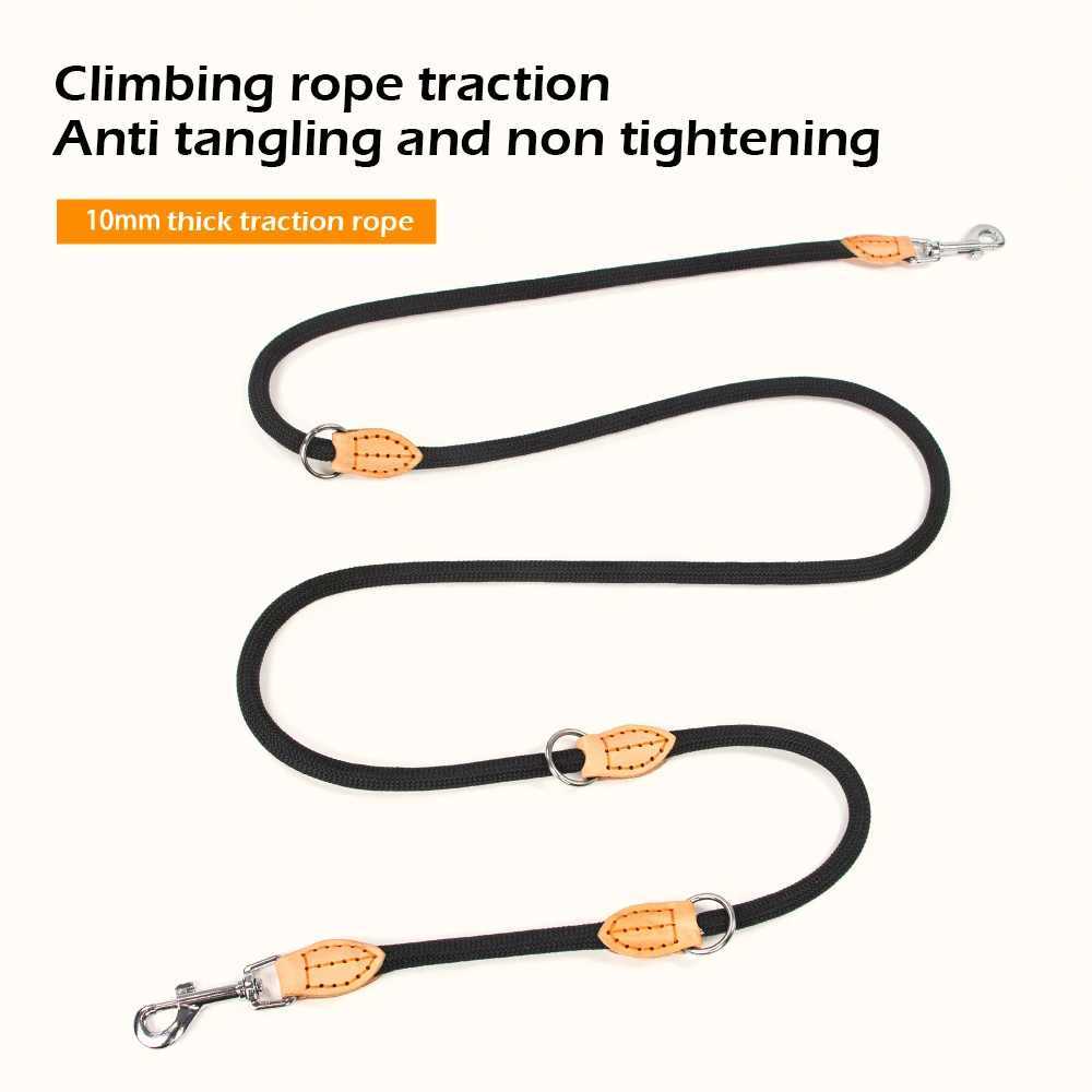 New Generation Dog Leash multifunctional 2.1M Generation Adjustable and Nylon For Large Hands Free Leash for 2 Dogs UniversalXJ250218